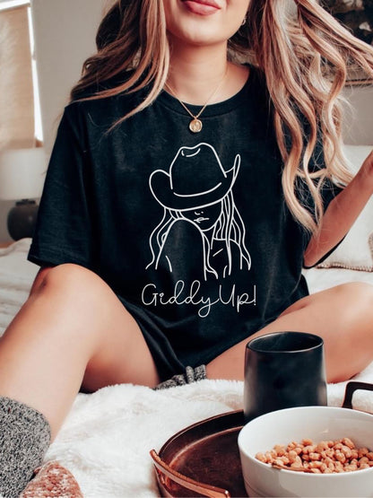 Giddy Up Country Music Concert Shirt, Western Graphic Tee, Country Concert Outfit, Lets Go Girls Shirt, Nashville Shirt, Country Singer