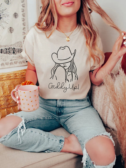 Giddy Up Country Music Concert Shirt, Western Graphic Tee, Country Concert Outfit, Lets Go Girls Shirt, Nashville Shirt, Country Singer