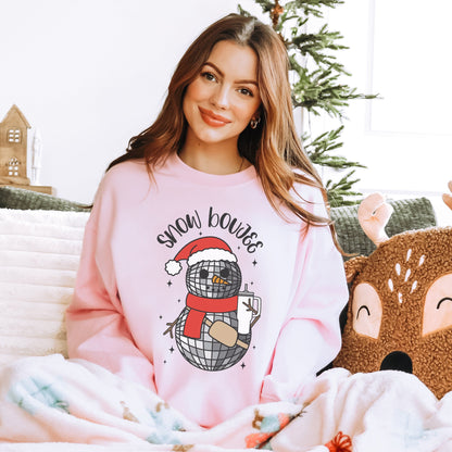 Snow Boujee Sweatshirt, Disco Snowman Chrismas Sweater, Cute Holiday Shirts, Matching Family Hoodies, Retro Santa Crewneck, Winter Pullover