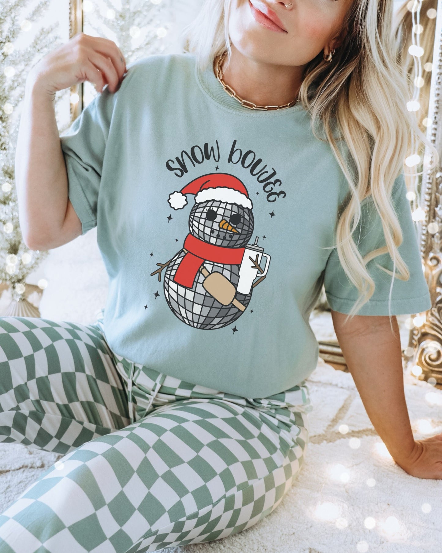 Snow Boujee Shirt, Cute Christmas Shirt, Retro Christmas Tshirt, Matching Christmas Shirt, Holiday Pajamas, Trendy Christmas, Xmas Shirt