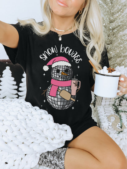 Snow Boujee Shirt, Cute Christmas Shirt, Trendy Christmas Tshirt, Holiday Apparel, Retro Christmas Graphic Tee, Groovy Christmas Shirt, Xmas