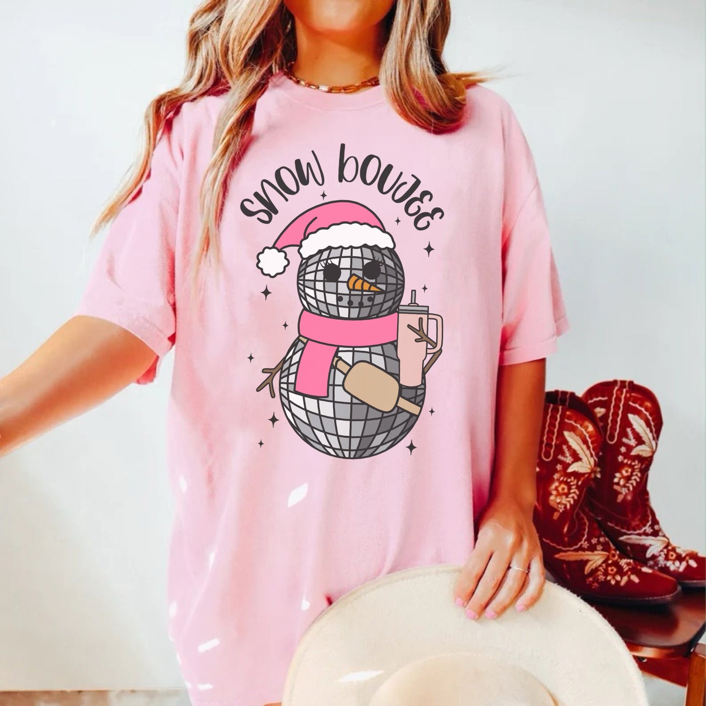 Snow Boujee Shirt, Cute Christmas Shirt, Trendy Christmas Tshirt, Holiday Apparel, Retro Christmas Graphic Tee, Groovy Christmas Shirt, Xmas