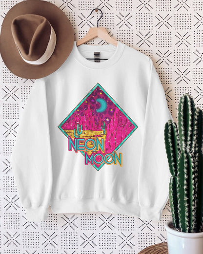 Neon Moon Sweatshirt, Country Music Shirt, Western Crewneck, Country Girl Shirt, Rodeo Sweatshirt, Western Boho Shirts, Cute Western Shirts