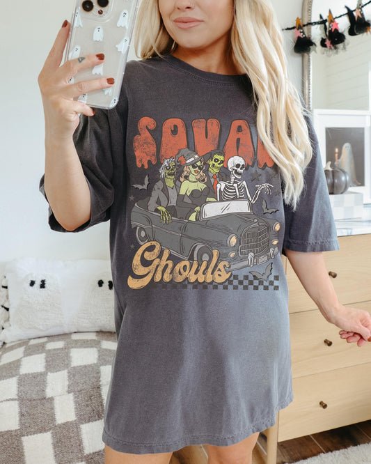 Squad Ghouls Shirt, Trending Halloween Shirt, Witchy Shirt, Monster Shirt, Spooky Tshirt, Skeleton Halloween Shirt, Retro Halloween Shirt