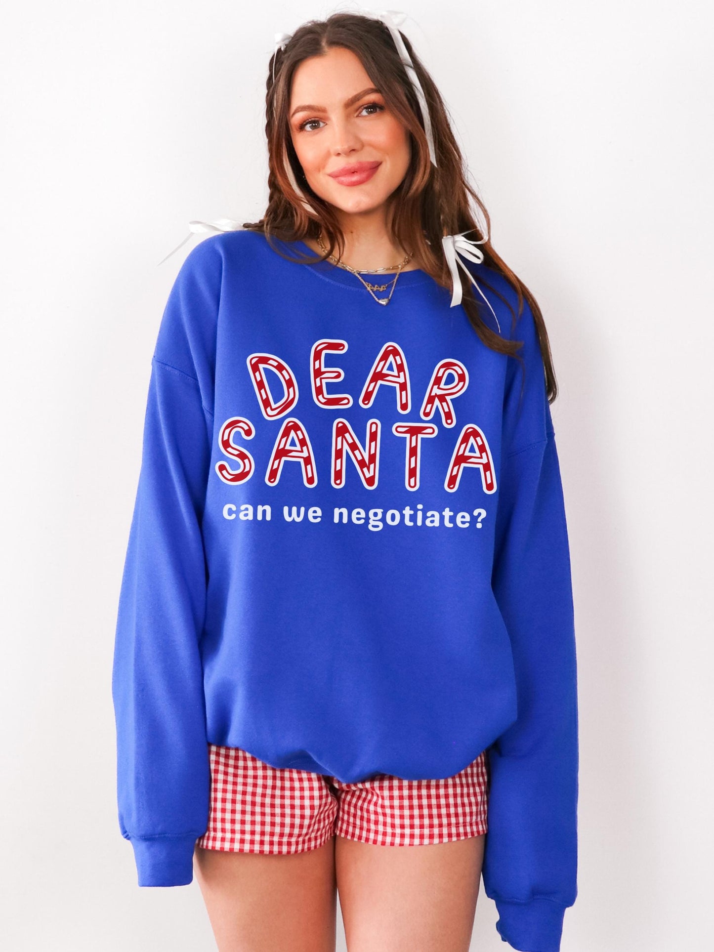 Dear Santa Shirt, Retro Santa Sweater, Funny Christmas Sweatshirt, Cute Christmas Sweatshirt, Christmas Pullover, Festive Shirt, Cute Santa