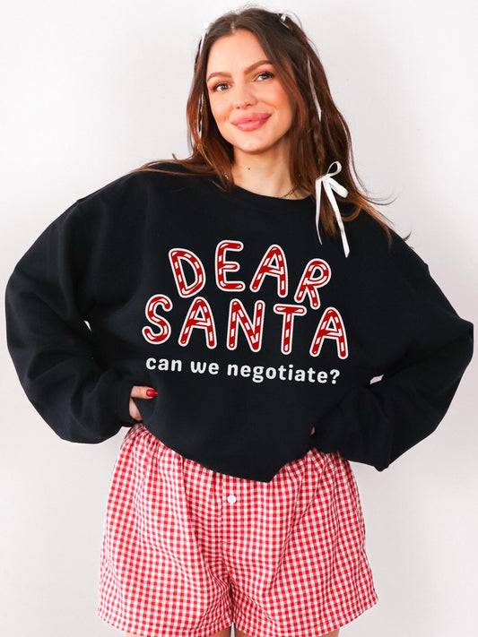 Dear Santa Shirt, Retro Santa Sweater, Funny Christmas Sweatshirt, Cute Christmas Sweatshirt, Christmas Pullover, Festive Shirt, Cute Santa