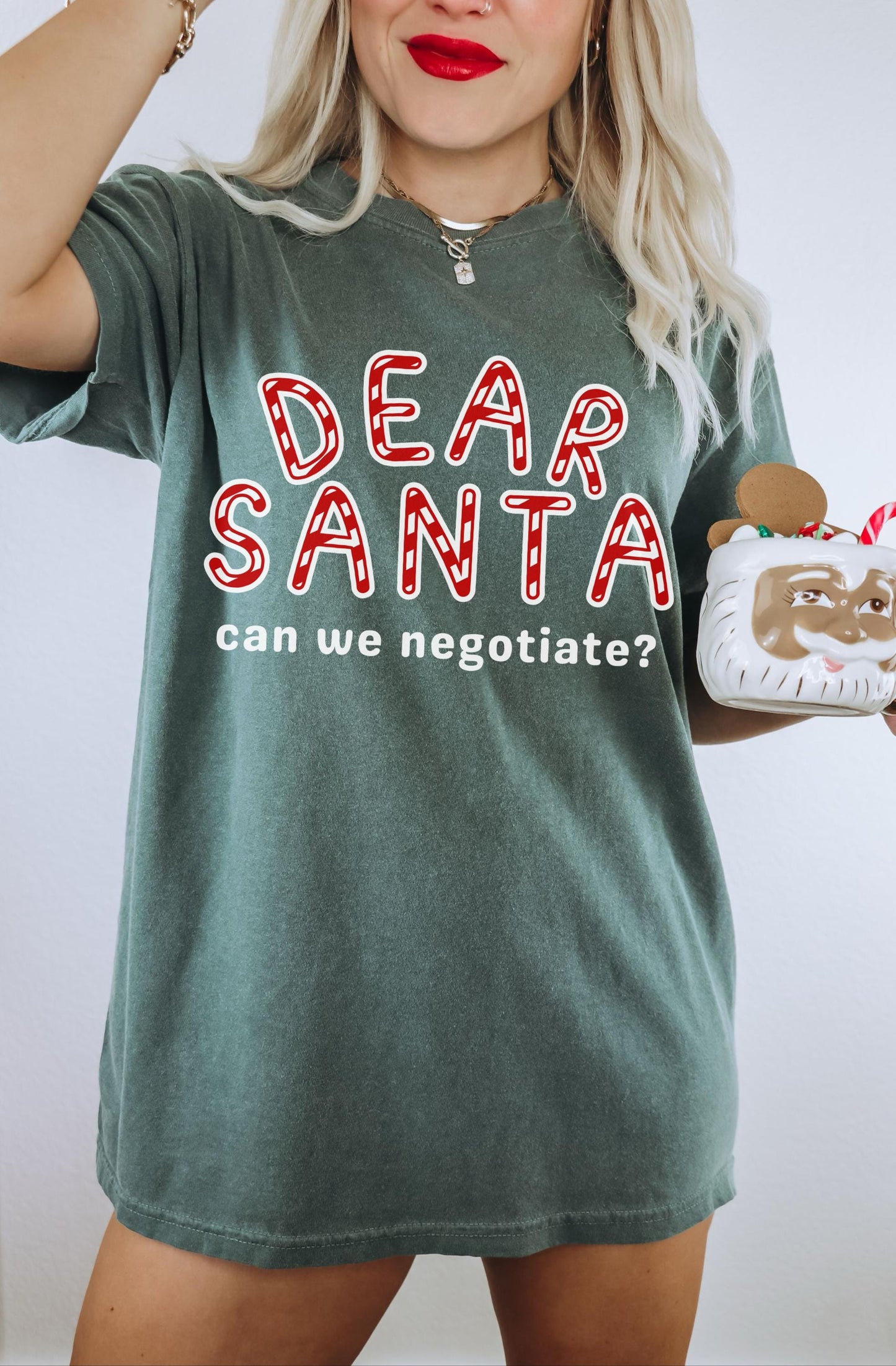 Dear Santa Shirt, Funny Santa Shirt, Funny Christmas Tee, Cute Holiday Shirt, Womens Christmas Tees, Candy Cane Shirt, Christmas Quote Shirt