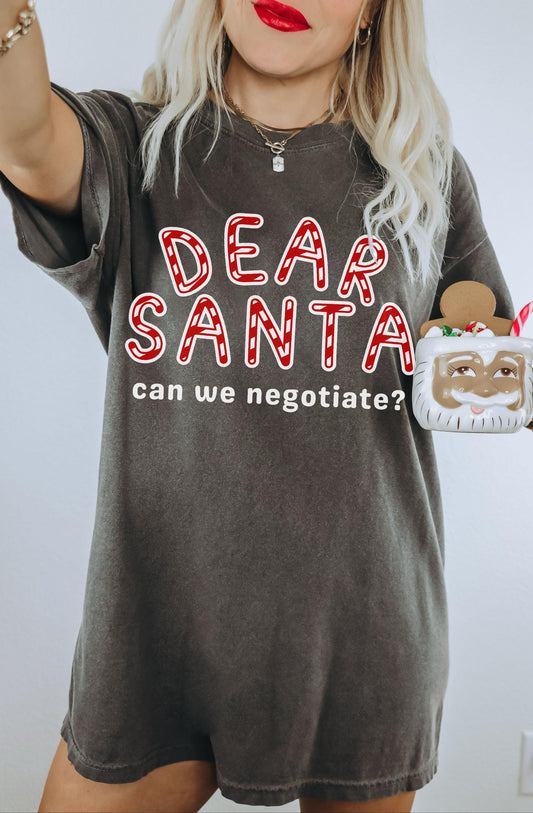 Dear Santa Shirt, Funny Santa Shirt, Funny Christmas Tee, Cute Holiday Shirt, Womens Christmas Tees, Candy Cane Shirt, Christmas Quote Shirt