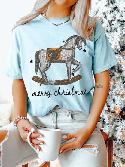 Merry Christmas Horse Shirt, Vintage Horse Shirt, Horse Christmas Shirt, Western Christmas, Cowboy Christmas Shirt, Country Christmas Shirt