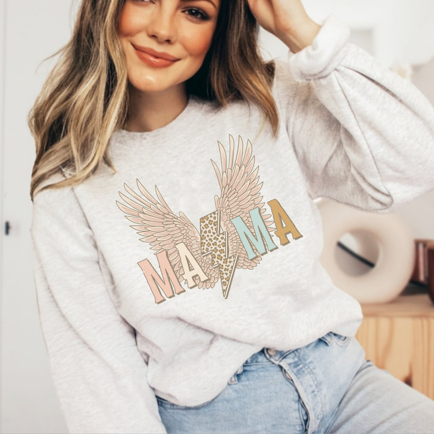 Pink Mama Lightning Sweatshirt